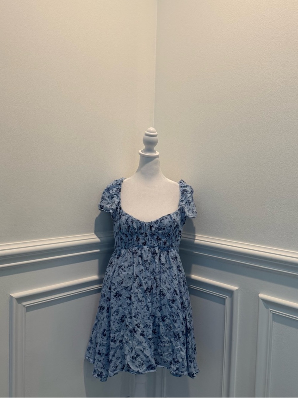 Altar’d State Blue Floral Mini Dress